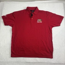 Raising Canes One Love Fry Cook & Cashier Red SS Polo Collared Shirt Men's XL