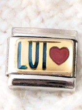 Autentico Charm Nomination Italiano LUI Cuore Roma 9mm Classico K118