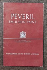 1954 The Walpamur Co Ltd Peveril Emulsion Paint Colour Chart