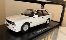 KK Scale BMW 320iS (E30) Alpine White, Italo M3, BBS Wheels Rare & New 1/18