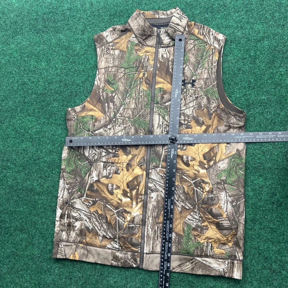 Under Armour Threadborne Vest Mens Medium Brushed Fleece Hunting Realtree Camo - Image 4 of 4