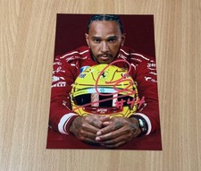 Photo  Lewis Hamilton Ferrari avec Autographe