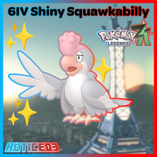 ✨ Shiny Squawkabilly 6IV ✨ Mega Dimension Pokemon Legends ZA Ready 🚀 Fast 🚀