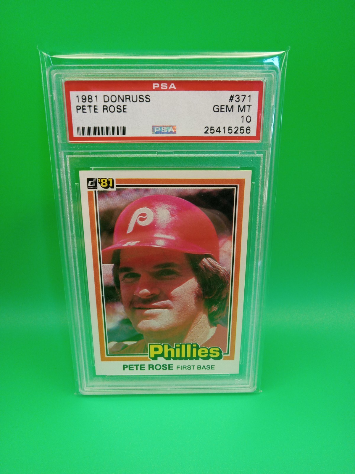 1981 DONRUSS #371 PETE ROSE PSA 10