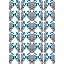 ATLAS Fit 300 Showa Latex Palm-Dipped Blue Large Rubber Work Gloves, 144-Pairs
