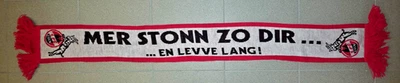 1. FC Köln Schal / MER STONN ZO DIR.........en levve lang ! / - Bild 1 von 2