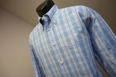 faconnable mens dress shirts Faconnable France Dress Shirt Made In USA Plaid Long Sleeve Mens Size Large