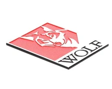 Vulcan Hart Wolf Head Logo Large, New 1/98 00-722482 - Genuine OEM Replacement