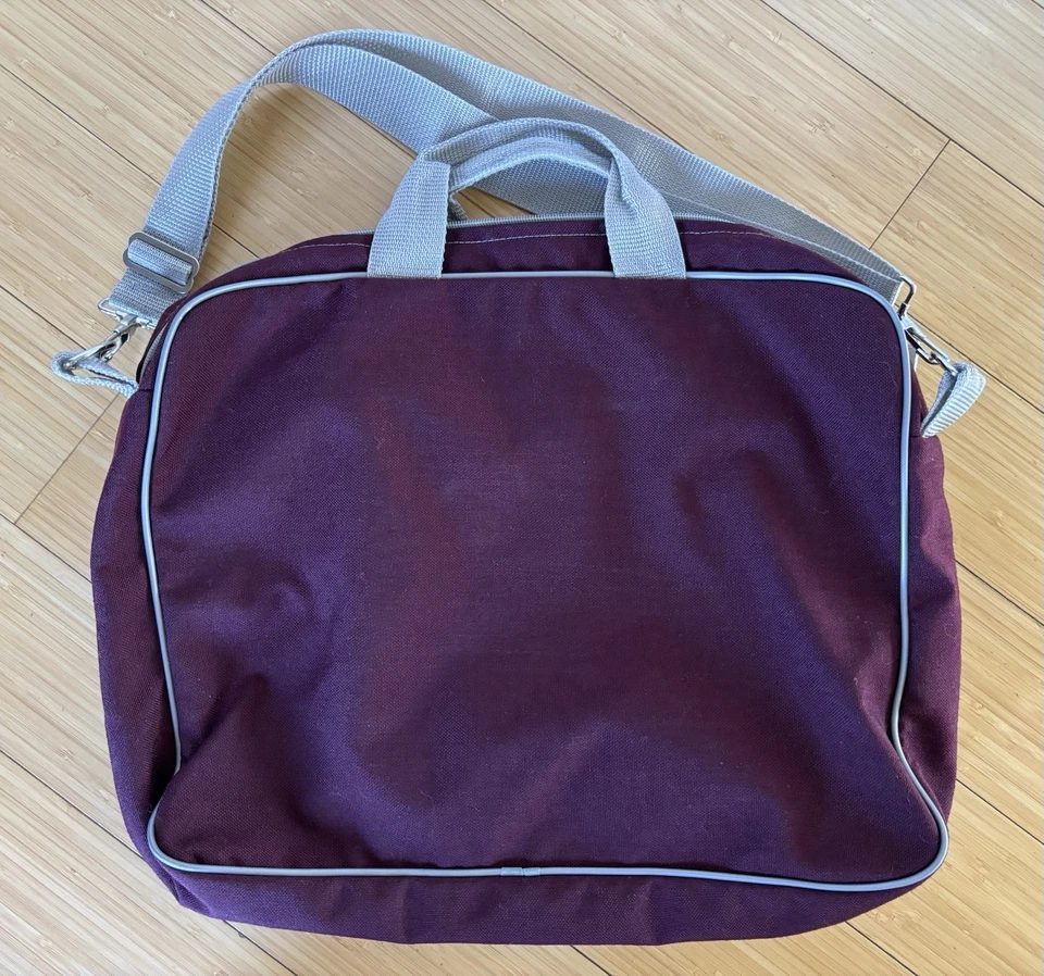 Bolso de Lona WSU - Bolsillos/Cremallera - Granate/Blanco/Gris - Envío Rápido Foto 2 de 4