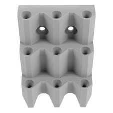 Reusable Plastic Wall Dart Organizer 9 Slot Holder Rack Space Saving Grey