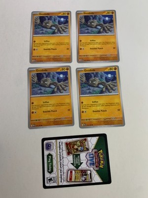 GEODUDE 074/165 - Pokemon Scarlet & Violet 151 -  NM / UNPLAYED + Code CARD