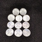 1943 ~ LINCOLN STEEL CENT LOT ~ GEM BU ~ 11 COINS