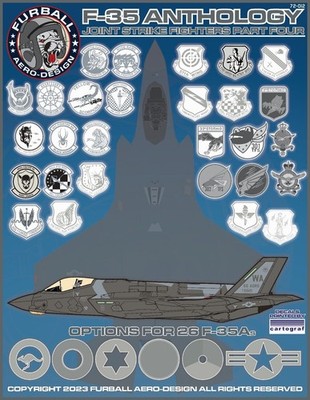 Furball 1/72 decals F-35A Anthology Part IV Decals for Tamiya - 72-012