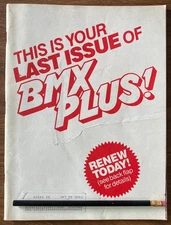 BMX PLUS! MAGAZINE DECEMBER 1987 VOLUME 10 NO 12 Vintage Mongoose Matt Hoffman