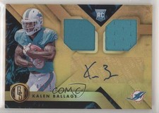 2018 Panini Gold Standard Rookie Jersey Double 42/75 Kalen Ballage Auto 01bj