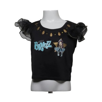 Bratz, Top, Größe: 140, Schwarz, Polyamid/Polyester, Print, Mädchen #Qk3