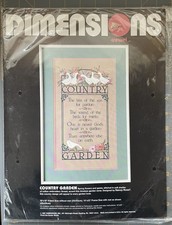 DIMENSIONS Vintage CREWEL COUNTRY GARDEN EMBROIDERY KIT #1338 from 1987