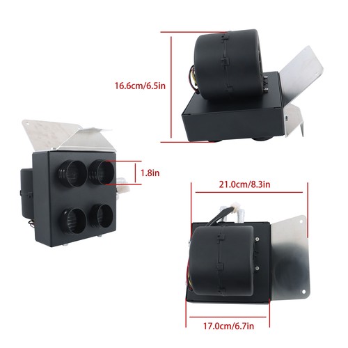 Fit for 2016-2024 Polaris General 1000 New Cab Heater Kit with Defrost - Bild 4 von 22
