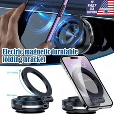 Phone Holder Magnetic Vacuum Adsorption Car Strong Suction Cup 360° Rotate Mount