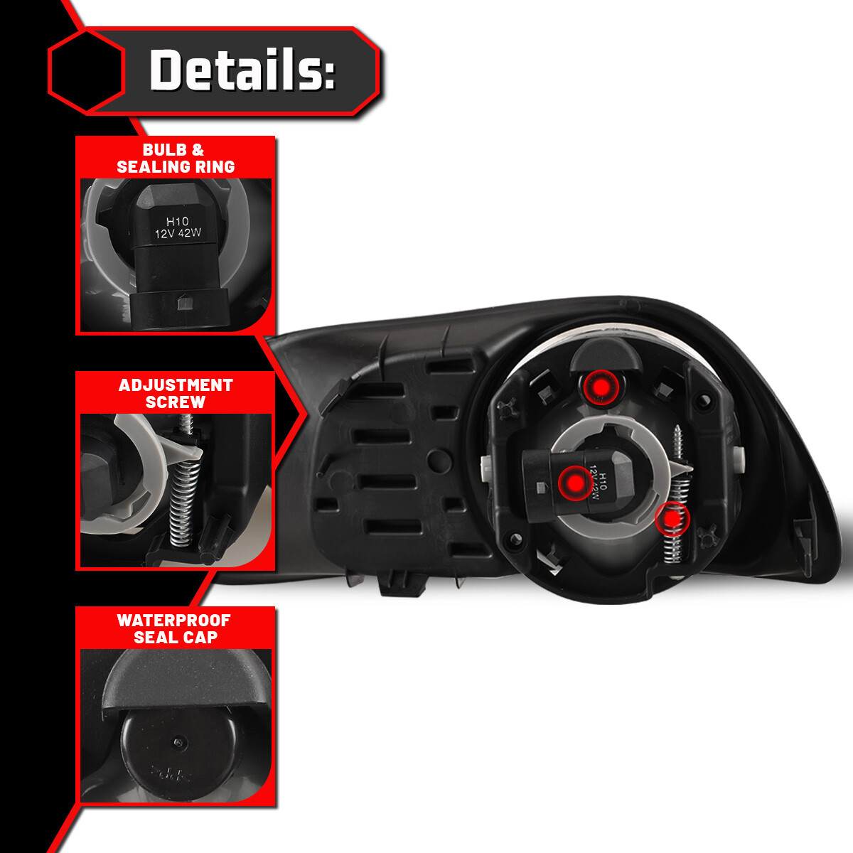 how much is elf bar vape LED Bumper Fog Light Lamp w/ Bracket Wiring Kit For Dodge Charger SRT  2015-2023 main image 0