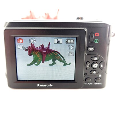 Panasonic LUMIX DMC-LS85 8.1MP Digital Camera Black Tested & Works