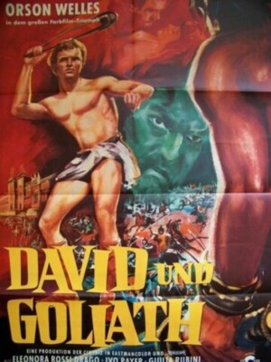ORSON WELLES + DAVID UND GOLIATH + A1 + KINOPLAKAT +