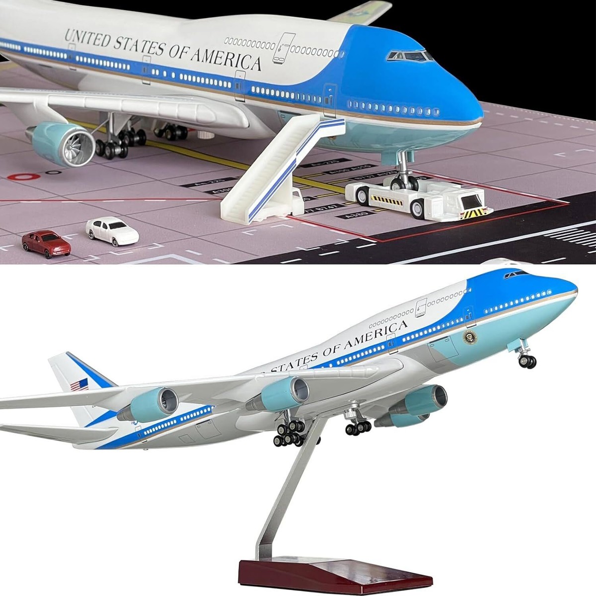 1:150 Scale Air Force One Boeing 747 Airplane Model with