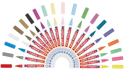 edding Kreidemarker 4085 1-2 mm Kreidestift für Tafeln, Fenster, Glas & Spiegel