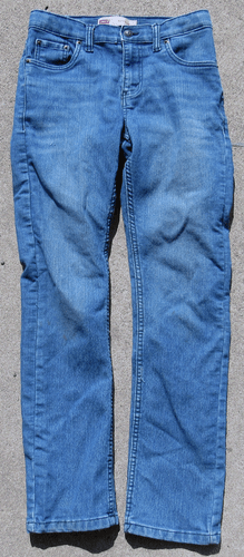 Levi's Boys 511 Slim Fit Denim Blue Medium Wash Jeans Size 14 Reg 27x27 NWD - Picture 1 of 5