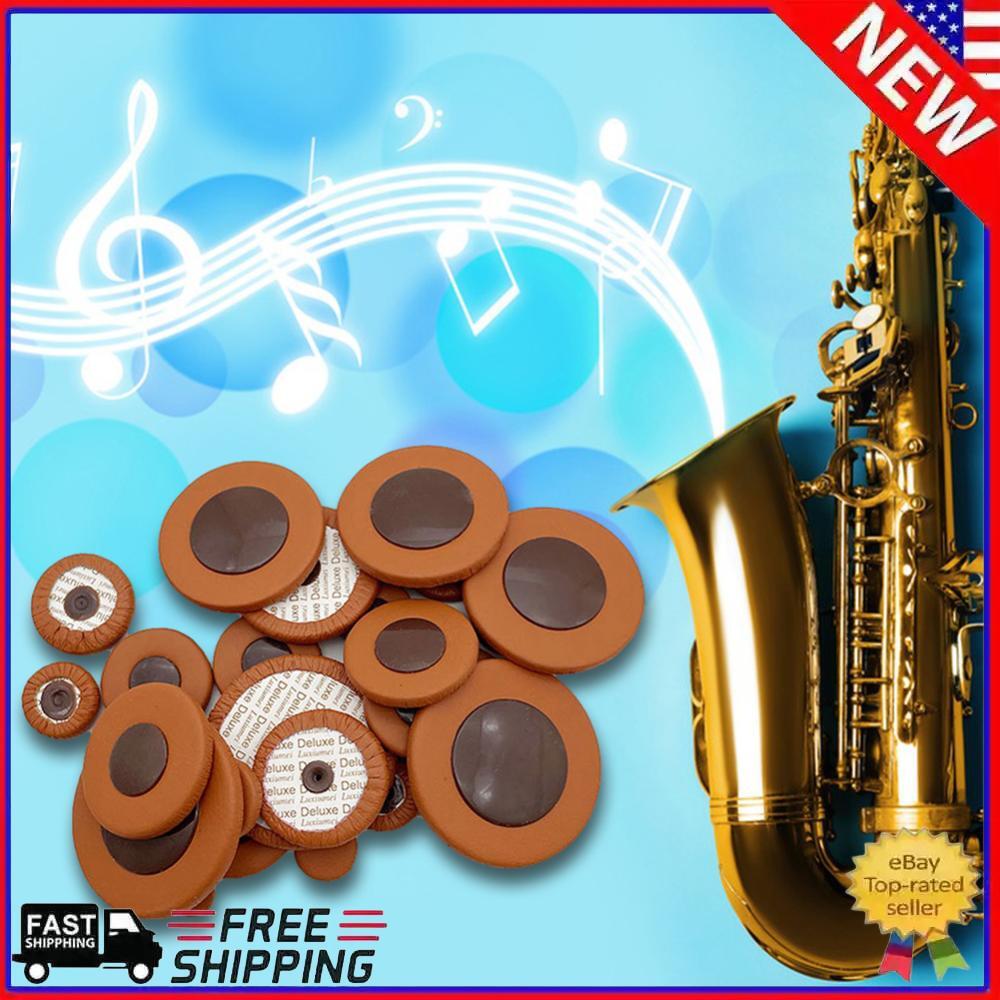 Alto Sax Pads Multi Size Leather Saxophone Cushions for Sax Enthusiasts Players