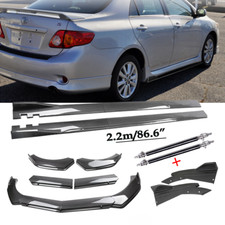 Carbon Fiber Front Bumper Lip Spoiler For Toyota Corolla 2009-2013 Body Kit Side Carbon Fiber Front Bumper Lip Spoiler For Toyota Corolla 2009-2013 Body Kit Side