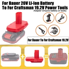Battery Adapter For Bauer 20V Li-Ion Battery to For Craftsman 19.2V Drill Tools