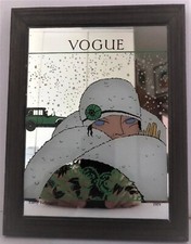 Quadretto specchio anni  70 17,5 x 22,5