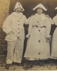RPPC Halloween Costume Clown Dunce 2 Women 2 Men Matching Late 1800s Early 1900s — photo 4