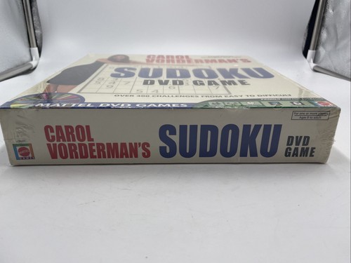 Mattel Sudoku DVD Game Carol Vordermans Over 400 Challenges NEW Sealed - Picture 5 of 6