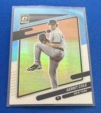 2021 Donruss Optic Carolina Blue & White #200 Gerrit Cole New York Yankees