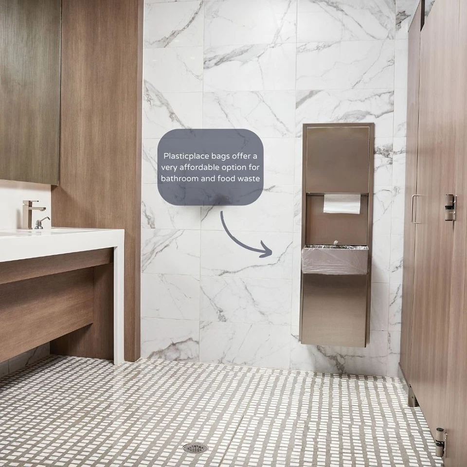 Bolsas de basura transparentes de alta densidad Plasticplace de 55-60 galones, 200 unidades Foto 4 de 4