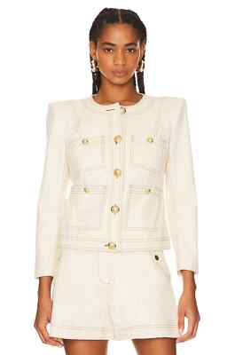 NWT $598 VERONICA BEARD Ferazia cotton-blend canvas jacket 4