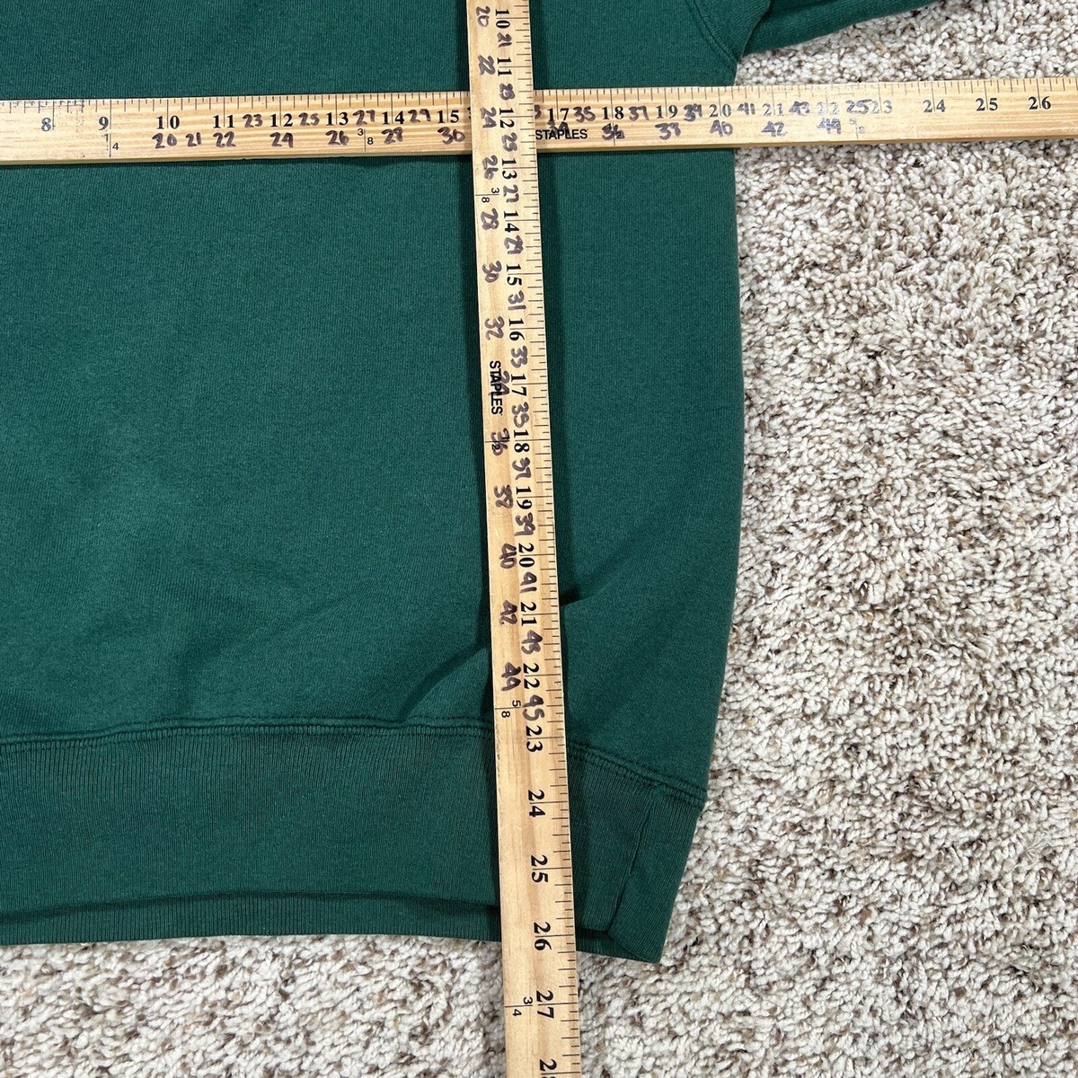 Vintage 80s Soffe Heavy Sweatshirt Large Green First National Bank