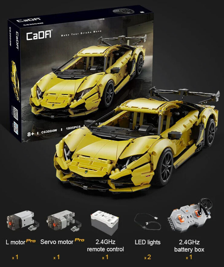 Cada RC 1/10 LAMBORGHINI Aventador LP700 Building Blocks Car w/ RC