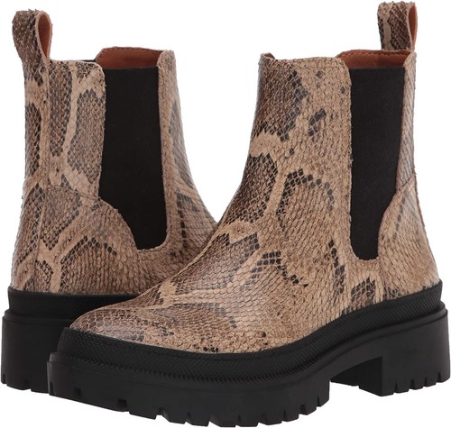 Lucky Brand Women's Emali Ankle Boot, 9.5 / Natural