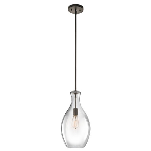 Kichler 42047OZ Everly 1-Light 8.75" Pendant in Olde Bronze - Picture 2 of 2