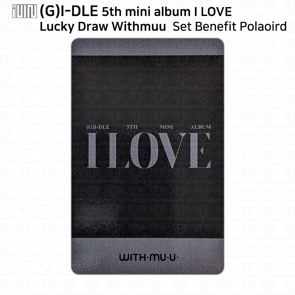 G)I-DLE G-IDLE 5th Mini Album I Love Lucky Draw Photocard G)I-DLE G-IDLE 5th Mini Album I Love Lucky Draw Photocard