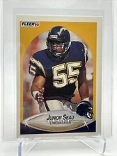 1990 Fleer Update Junior Seau Rookie Football Card #U-102 NM-Mint FREE SHIPPING
