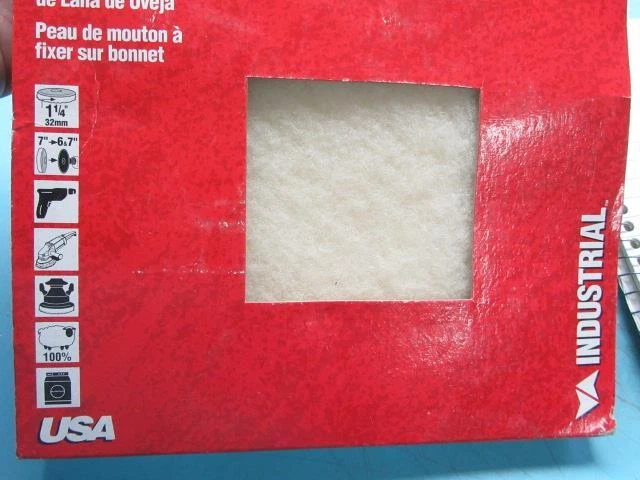 NUEVO Vermont American 7 pulgadas corbata en lana de cordero gorro pulido # 16914 Foto 3 de 4