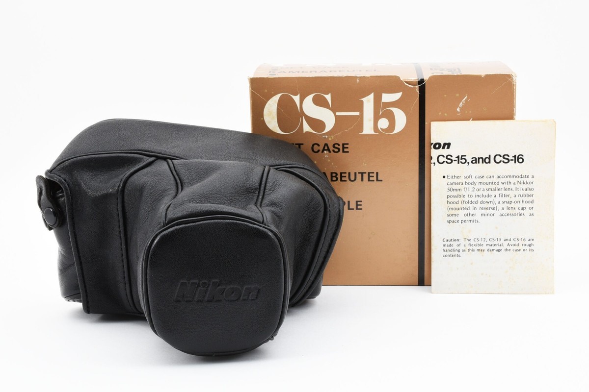 Near MINT in Box] Nikon CS-15 Genuine Leather soft camera case for
