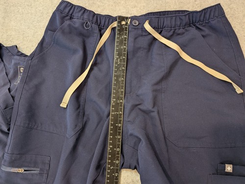 FIGS Peeling Set Damen groß blau kurzarm hochwertig medizinische Krankenschwester Uniform - Bild 11 von 22