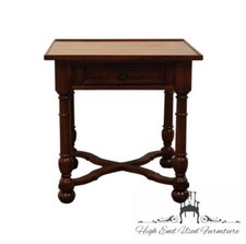 MUEBLES HEKMAN Pino Nudo Sólido Rústico Estilo Europeo 28" Acento Cuadrado En...