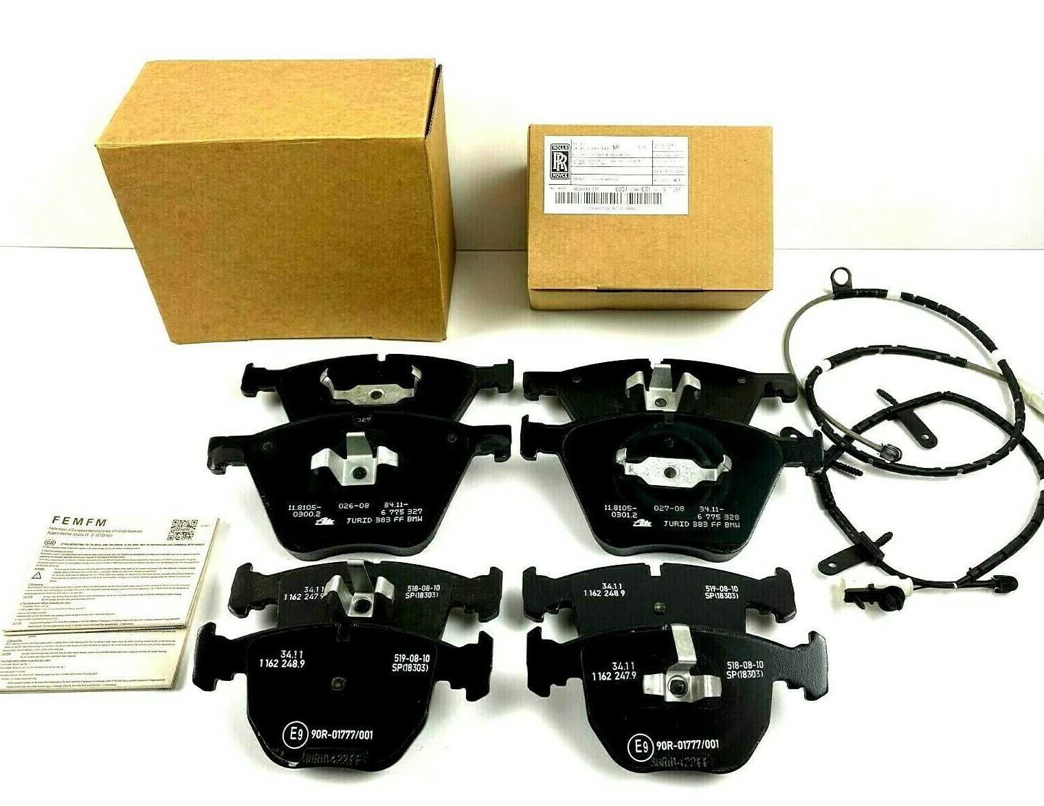 🚚Rolls Royce Ghost Front & Rear Brake Pad Set