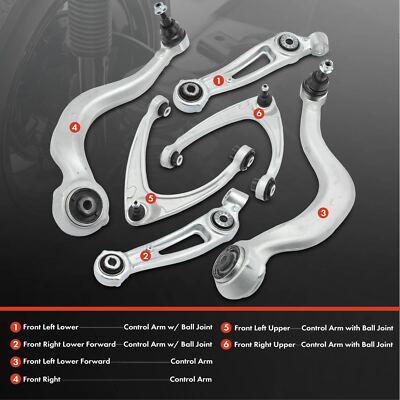 6x Front Side Control Arm w/ Ball Joint for Lincoln Aviator 2020
